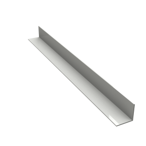 Profil équerre PVC blanc 20x20 2m75 ep:1mm